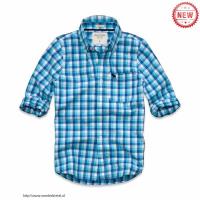 heren abercrombie fitch plaid lang overhemd moose logo saffier wit Shop Tilburg c88yk260